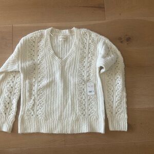 Lucky Brand Cream Sweater NWT size M